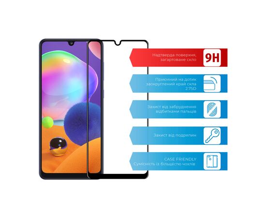 Стекло защитное ACCLAB Full Glue Samsung A31 (1283126508578), изображение 2 Стекло защитное ACCLAB Full Glue Samsung A31 (1283126508578), изображение 2