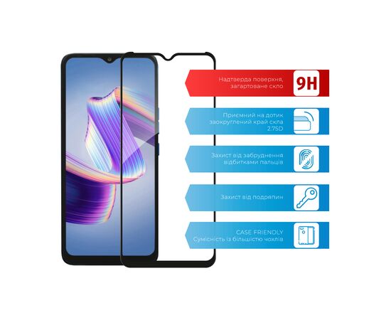 Скло захисне ACCLAB Full Glue Tecno Pop 5 LTE (1283126535345), зображення 2 Скло захисне ACCLAB Full Glue Tecno Pop 5 LTE (1283126535345), зображення 2