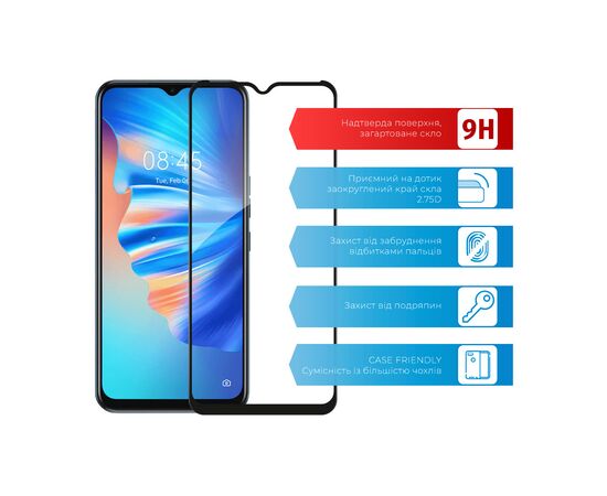 Скло захисне ACCLAB Full Glue Tecno Spark 8T (1283126542244), зображення 2 Скло захисне ACCLAB Full Glue Tecno Spark 8T (1283126542244), зображення 2