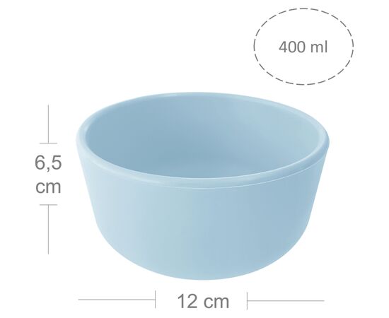 Тарілка дитяча MinikOiOi Bowl глибока тарілка силіконова Mineral Blue (101080103), зображення 2 Тарілка дитяча MinikOiOi Bowl глибока тарілка силіконова Mineral Blue (101080103), зображення 2