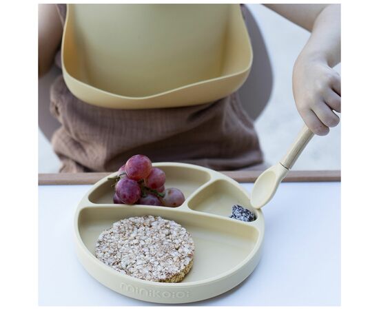 Набір дитячого посуду MinikOiOi BLW SetII-Powder Grey (101070017), зображення 6 Набір дитячого посуду MinikOiOi BLW SetII-Powder Grey (101070017), зображення 6