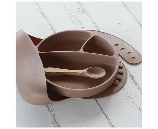 Набор детской посуды MinikOiOi BLW SetII-Bubble Beige (101070023), изображение 3 Набор детской посуды MinikOiOi BLW SetII-Bubble Beige (101070023), изображение 3