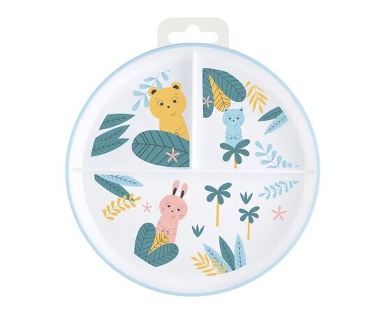 Тарелка детская Bebe Confort Little Buddies обучающая пластиковая с отделениями (3105209940), изображение 3