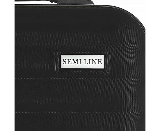 Валіза Semi Line Ребриста 18" S Чорна (T5576-1), зображення 9 Валіза Semi Line Ребриста 18" S Чорна (T5576-1), зображення 9