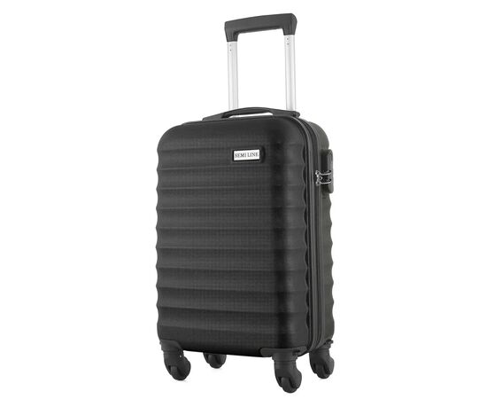 Валіза Semi Line Ребриста 18" S Чорна (T5576-1)