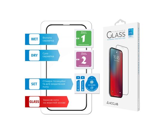 Скло захисне ACCLAB Full Glue Apple iPhone 13 Pro Max (1283126515422), зображення 6 Скло захисне ACCLAB Full Glue Apple iPhone 13 Pro Max (1283126515422), зображення 6