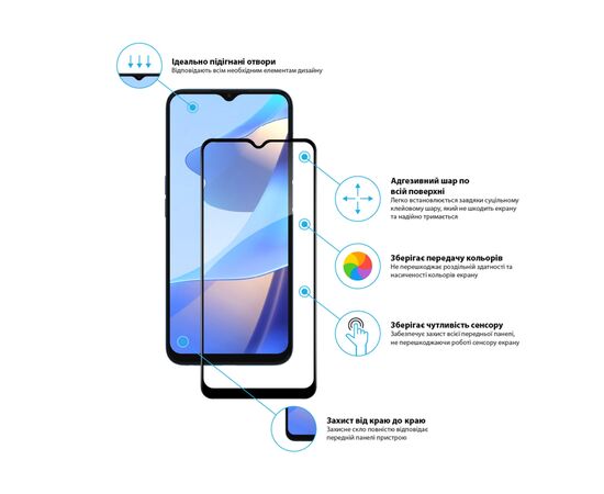 Стекло защитное Global Full Glue Oppo A16 (1283126522048), изображение 3 Стекло защитное Global Full Glue Oppo A16 (1283126522048), изображение 3