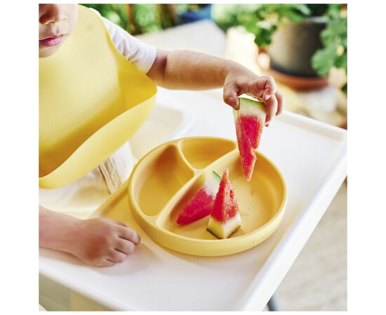 Тарелка детская MinikOiOi Portions секционная Mellow Yellow (101050006), изображение 8 Тарелка детская MinikOiOi Portions секционная Mellow Yellow (101050006), изображение 8