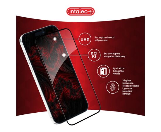 Стекло защитное Intaleo Full Glue Apple iPhone 15 (1283126575242), изображение 4 Стекло защитное Intaleo Full Glue Apple iPhone 15 (1283126575242), изображение 4
