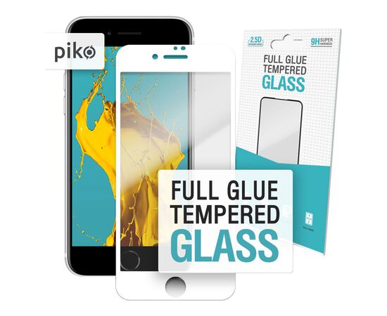 Скло захисне Piko Full Glue Apple iPhone SE 2020 white (1283126502927)
