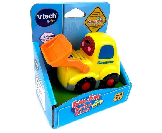 Развивающая игрушка VTech Бип-Бип Бульдозер со звуковыми эффектами (80-151826), изображение 2 Развивающая игрушка VTech Бип-Бип Бульдозер со звуковыми эффектами (80-151826), изображение 2