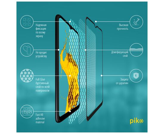 Стекло защитное Piko Full Glue Samsung A22 (1283126512582), изображение 3 Стекло защитное Piko Full Glue Samsung A22 (1283126512582), изображение 3
