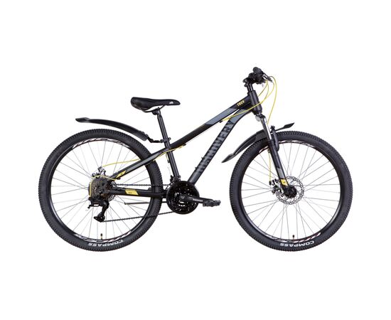 Велосипед Discovery 26" Trek AM DD рама-15" 2022 Black/Yellow (OPS-DIS-26-478)