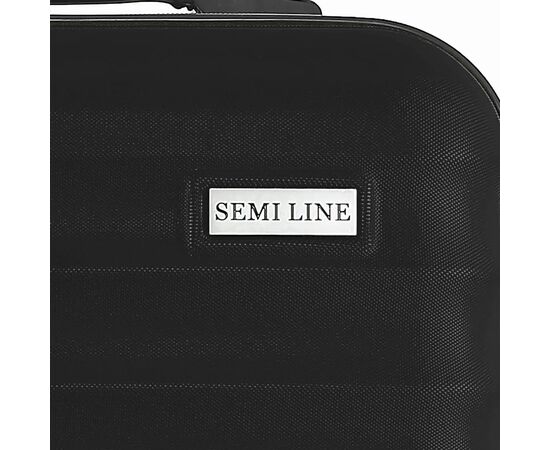 Валіза Semi Line Ребриста 22" M Чорна (T5576-3), зображення 9 Валіза Semi Line Ребриста 22" M Чорна (T5576-3), зображення 9