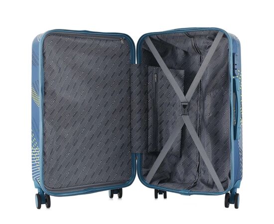 Чемодан Semi Line Pattern 24" M Blue (T5652-2), изображение 6 Чемодан Semi Line Pattern 24" M Blue (T5652-2), изображение 6
