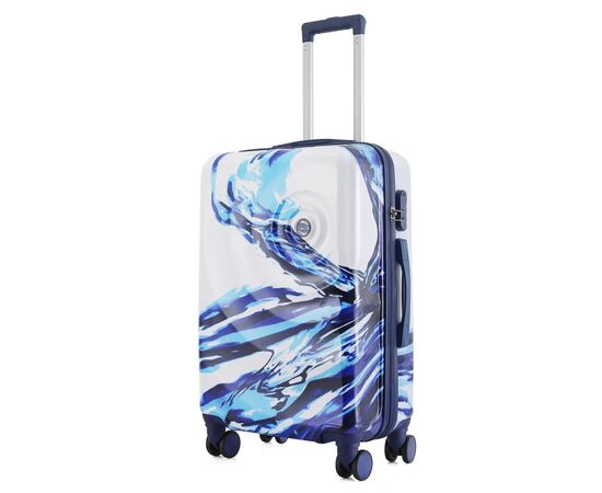 Валіза Semi Line Print 24" M White/Blue (T5653-2)