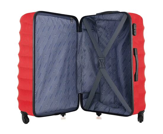 Чемодан Semi Line Ребриста 28" L Червона (T5578-6), изображение 6