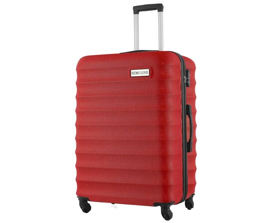 Валіза Semi Line Ребриста 28" L Червона (T5578-6)