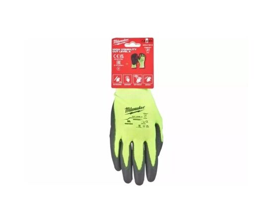 Защитные перчатки Milwaukee сигнальні з рівнем опору порізам 1, размер M/8 (4932479917), изображение 2 Защитные перчатки Milwaukee сигнальні з рівнем опору порізам 1, размер M/8 (4932479917), изображение 2