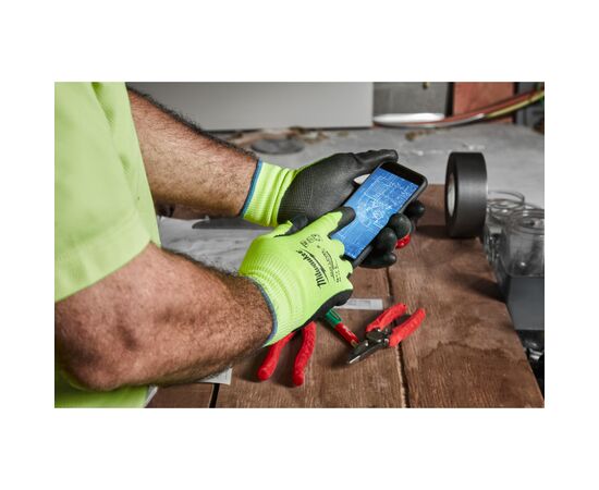 Защитные перчатки Milwaukee сигнальні з рівнем опору порізам 2, размер L/9 (4932479923), изображение 3 Защитные перчатки Milwaukee сигнальні з рівнем опору порізам 2, размер L/9 (4932479923), изображение 3