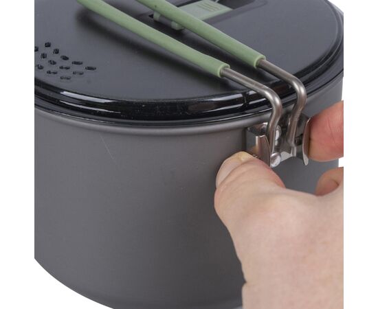 Котел туристический Bo-Camp Explorer Hard Anodized 1 л Сірий/Зелений (2200236), изображение 6 Котел туристический Bo-Camp Explorer Hard Anodized 1 л Сірий/Зелений (2200236), изображение 6