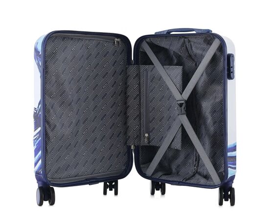 Чемодан Semi Line Print 20" S White/Blue (T5653-1), изображение 6 Чемодан Semi Line Print 20" S White/Blue (T5653-1), изображение 6