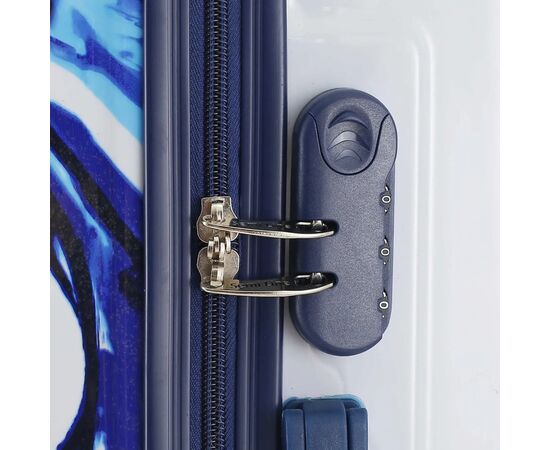 Чемодан Semi Line Print 20" S White/Blue (T5653-1), изображение 7 Чемодан Semi Line Print 20" S White/Blue (T5653-1), изображение 7
