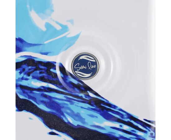 Чемодан Semi Line Print 20" S White/Blue (T5653-1), изображение 9 Чемодан Semi Line Print 20" S White/Blue (T5653-1), изображение 9