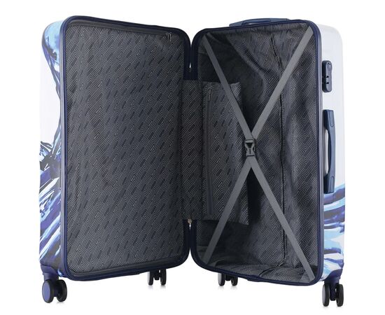 Чемодан Semi Line Print 28" L White/Blue (T5653-3), изображение 6 Чемодан Semi Line Print 28" L White/Blue (T5653-3), изображение 6