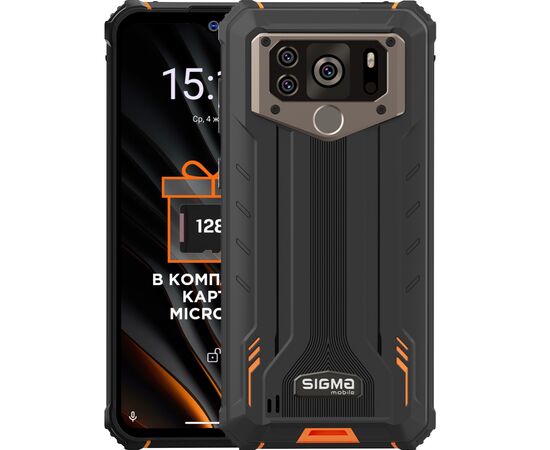 Мобильный телефон Sigma X-treme PQ55 Black Orange (4827798337929)