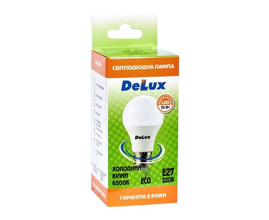 Лампочка Delux BL 60 15 Вт 6500K (90016799), изображение 2 Лампочка Delux BL 60 15 Вт 6500K (90016799), изображение 2