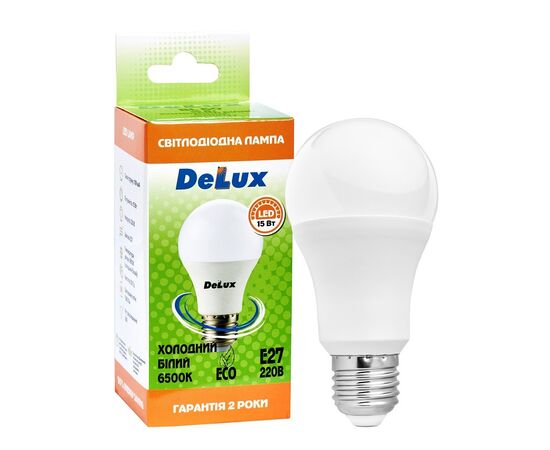 Лампочка Delux BL 60 15 Вт 6500K (90016799), изображение 3 Лампочка Delux BL 60 15 Вт 6500K (90016799), изображение 3