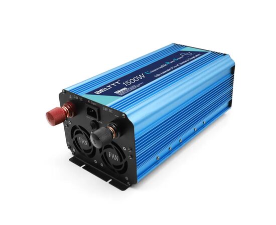 Автомобильный инвертор Belttt с функцией зарядки батареи 1500 Вт( 3000 пиковая) от 12 В до переменного тока 220 В 50 Гц Чистая (BET1500S), изображение 2