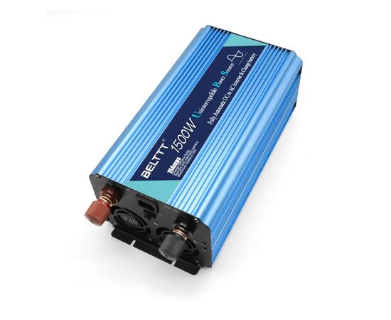 Автомобильный инвертор Belttt с функцией зарядки батареи 1500 Вт( 3000 пиковая) от 12 В до переменного тока 220 В 50 Гц Чистая (BET1500S), изображение 3