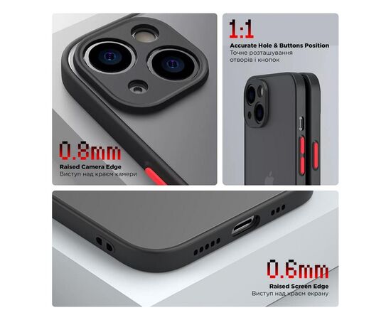 Чохол до мобільного телефона Armorstandart Frosted Matte Tecno Spark Go 2022 (KG5) Black (ARM72392), зображення 3 Чохол до мобільного телефона Armorstandart Frosted Matte Tecno Spark Go 2022 (KG5) Black (ARM72392), зображення 3