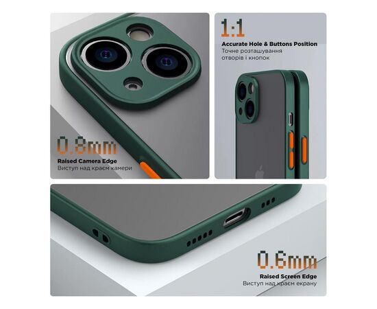 Чехол для мобильного телефона Armorstandart Frosted Matte Tecno Spark Go 2023 (BF7) Dark Green (ARM72397)), изображение 3