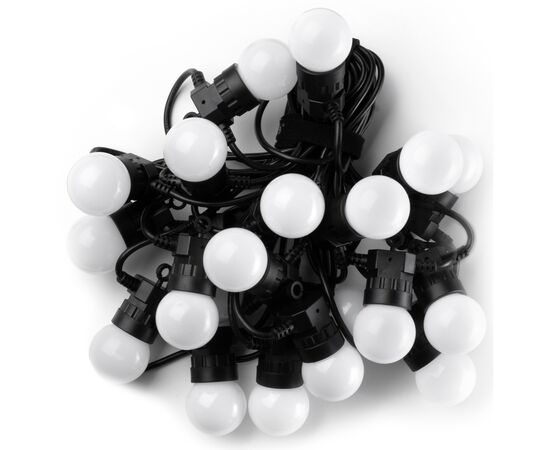 Гирлянда Twinkly Smart LED Twinkly Festoon RGB 20, G45, Gen II, IP44, 10м, черный (TWF020STP-BEU), изображение 4 Гирлянда Twinkly Smart LED Twinkly Festoon RGB 20, G45, Gen II, IP44, 10м, черный (TWF020STP-BEU), изображение 4