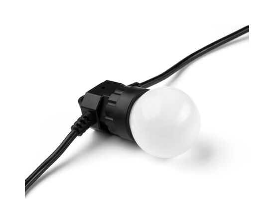 Гирлянда Twinkly Smart LED Twinkly Festoon RGB 20, G45, Gen II, IP44, 10м, черный (TWF020STP-BEU), изображение 8 Гирлянда Twinkly Smart LED Twinkly Festoon RGB 20, G45, Gen II, IP44, 10м, черный (TWF020STP-BEU), изображение 8