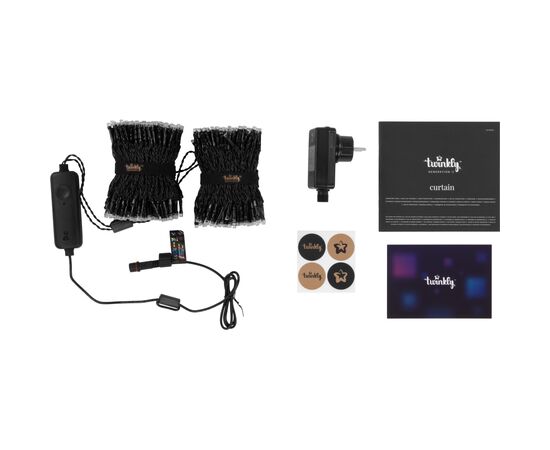Гирлянда Twinkly Smart LED Strings RGBW 600, Gen II, IP44, длина 48м, черный (TWS600SPP-BEU), изображение 4 Гирлянда Twinkly Smart LED Strings RGBW 600, Gen II, IP44, длина 48м, черный (TWS600SPP-BEU), изображение 4