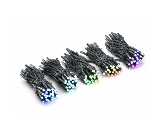 Гирлянда Twinkly PRO Smart LED Curtain RGB 250, AWG22, IP65, черный (TWP-CU-CA-05X50STP-B), изображение 3 Гирлянда Twinkly PRO Smart LED Curtain RGB 250, AWG22, IP65, черный (TWP-CU-CA-05X50STP-B), изображение 3