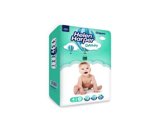 Подгузники Helen Harper Soft&Dry New Maxi Размер 4 (9-14 кг) 46 шт (2316775), изображение 6 Подгузники Helen Harper Soft&Dry New Maxi Размер 4 (9-14 кг) 46 шт (2316775), изображение 6