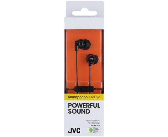 Наушники JVC HA-FR15 Black (HA-FR15-B-EF), изображение 2 Наушники JVC HA-FR15 Black (HA-FR15-B-EF), изображение 2