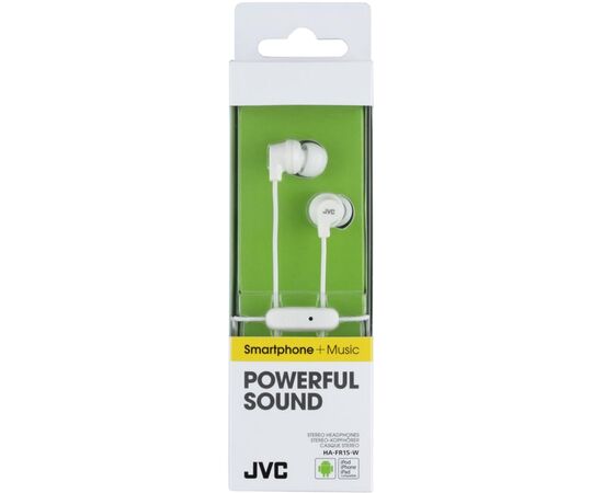 Наушники JVC HA-FR15 White (HA-FR15-W-EF), изображение 2 Наушники JVC HA-FR15 White (HA-FR15-W-EF), изображение 2