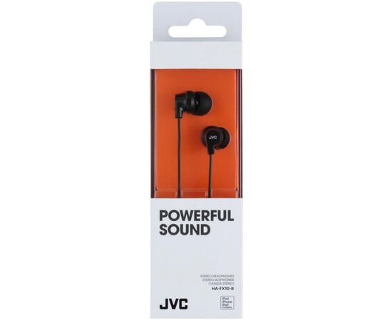 Наушники JVC HA-FX10 Black (HA-FX10-B-EF), изображение 2 Наушники JVC HA-FX10 Black (HA-FX10-B-EF), изображение 2