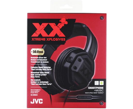 Наушники JVC HA-MR60X Black (HA-MR60X-E), изображение 2 Наушники JVC HA-MR60X Black (HA-MR60X-E), изображение 2