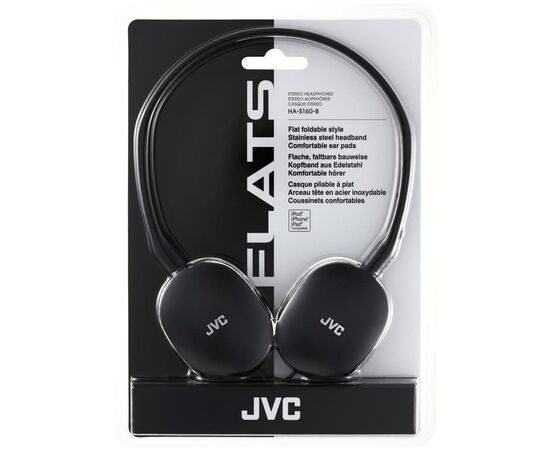 Наушники JVC HA-S160 Black (HA-S160-B-EF), изображение 2 Наушники JVC HA-S160 Black (HA-S160-B-EF), изображение 2