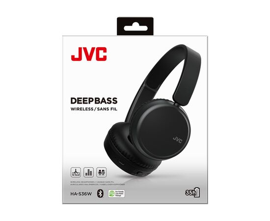 Наушники JVC HA-S36W Black (HA-S36W-B-U), изображение 6 Наушники JVC HA-S36W Black (HA-S36W-B-U), изображение 6