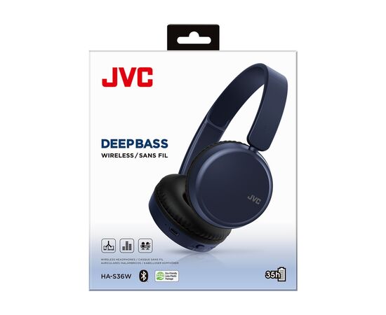 Наушники JVC HA-S36W Blue (HA-S36W-A-U), изображение 6 Наушники JVC HA-S36W Blue (HA-S36W-A-U), изображение 6