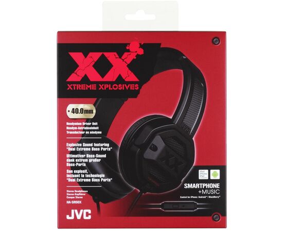 Наушники JVC HA-SR50X Black (HA-SR50X-E), изображение 2 Наушники JVC HA-SR50X Black (HA-SR50X-E), изображение 2