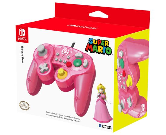 Геймпад Hori Battle Pad (Peach) for Nintendo Switch (NSW-135U), изображение 3 Геймпад Hori Battle Pad (Peach) for Nintendo Switch (NSW-135U), изображение 3